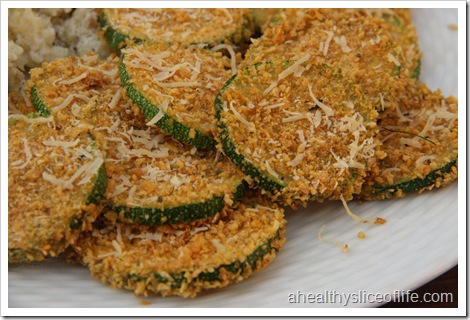 Oven Fried Zucchini Chips