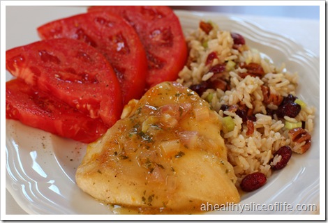 apricot chicken and rice pilaf
