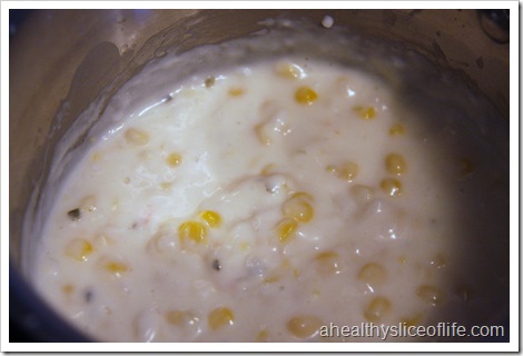 pepperjack and corn sauce