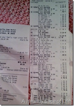 grocery totals