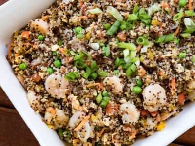 shrimp fried quinoa recipe