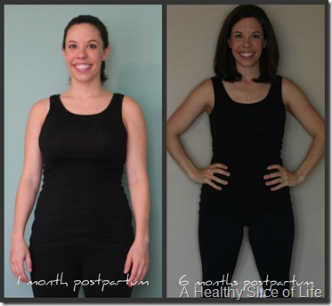 6 month postpartum body progress