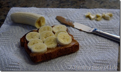 peanut butter banana toast