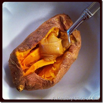 sweet potato peanut butter breakfast