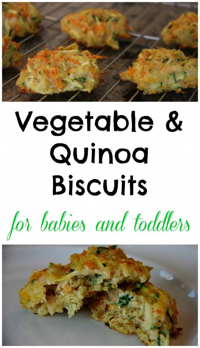 vegetables and quinoa biscuits for babies baby led weaning