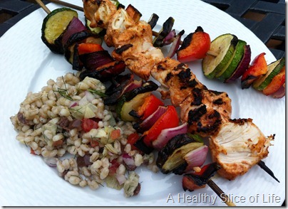 WIAW- kabobs and barley
