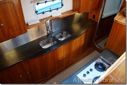 Annapolis Boat Show 2013- Antares galley