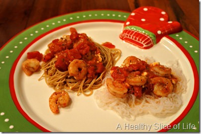 holiday wiaw- shrimp pasta two ways