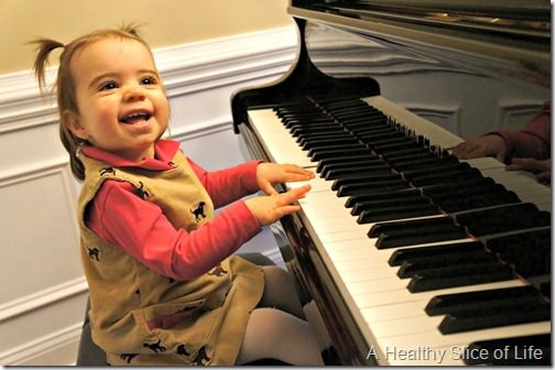 16 months old- happy pianist