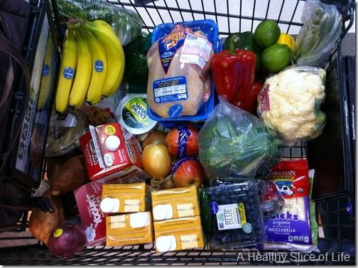 what I learned- grocery cart eat in month