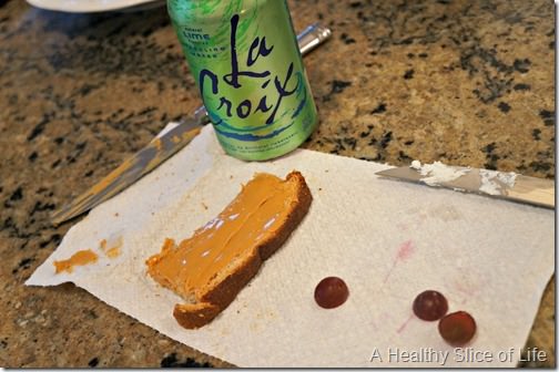whole30 not for me- peanut butter toast