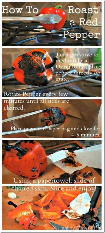 how to roast a red pepper- stovetop