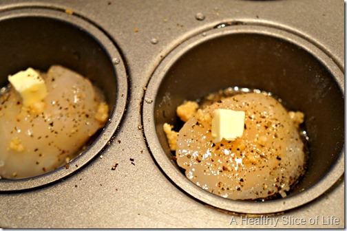 baked scallops in muffin tin