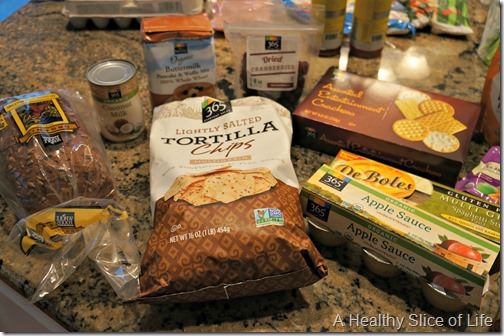 whole foods shopping- pantry items