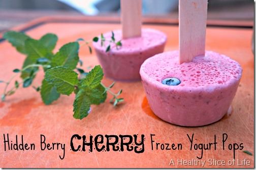 toddler friendly hidden berry cherry frozen yogurt pops- for kids
