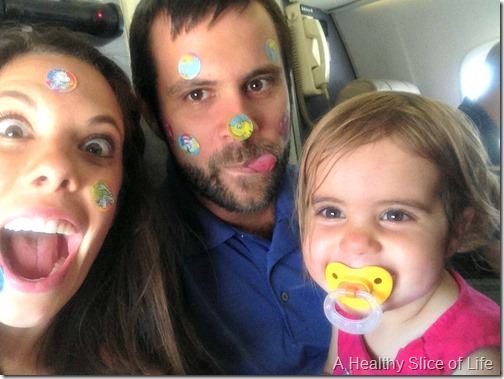 toddler on airplane- stickers