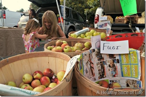 h turns 2- farmers market apples