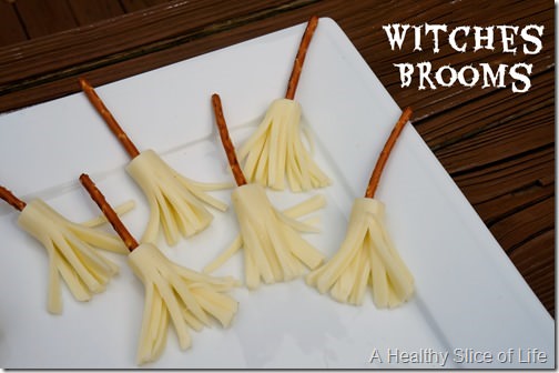 healthy kid-friendly Halloween goodies- witches brooms