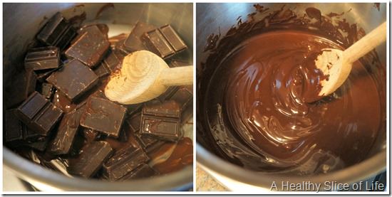 peppermint bark- melting chocolate no double boiler