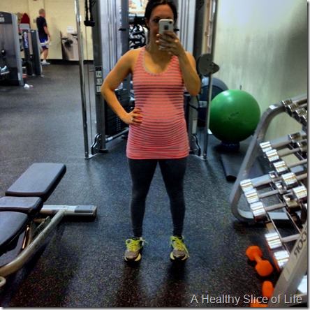 25 weeks pregnant at the gym