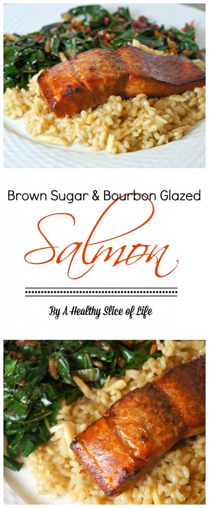 brown sugar and bourbon glazed salmon- quick and foolproof - delicious!