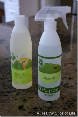 green home cleaning- shaklee all-purpose cleaner made with Basic H