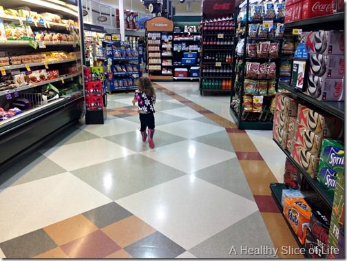 toddler grocery shopping