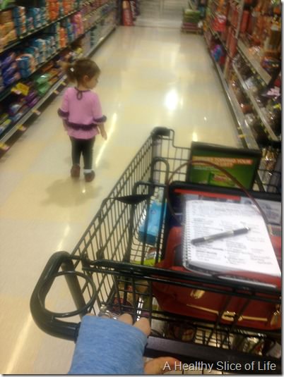 toddler grocery shopping