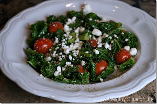 weekly meal plans- sauteed kale