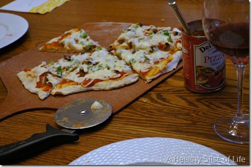 homemade veggie pizza