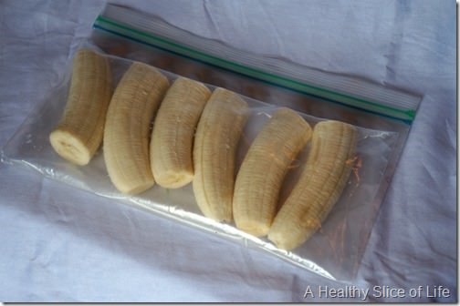 sunday food prep- frozen bananas