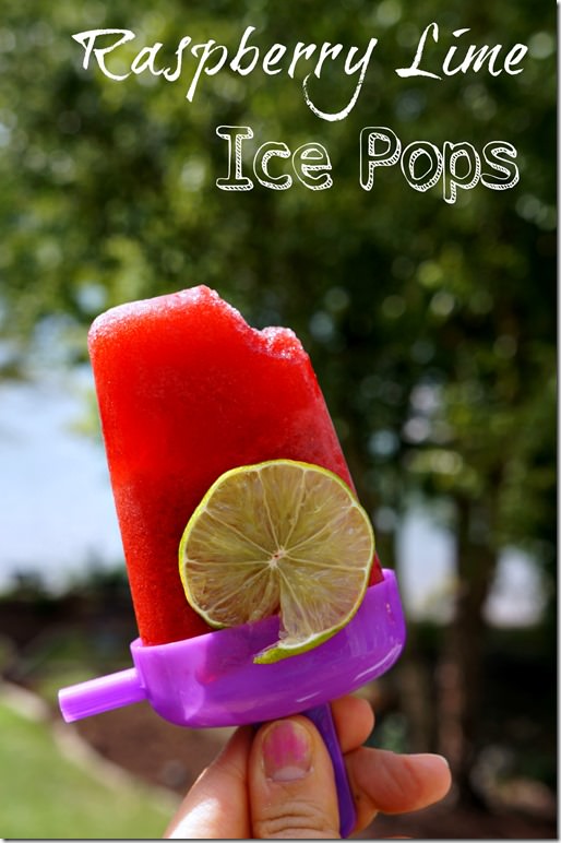 Raspberry Lime Hydrating Ice Pops