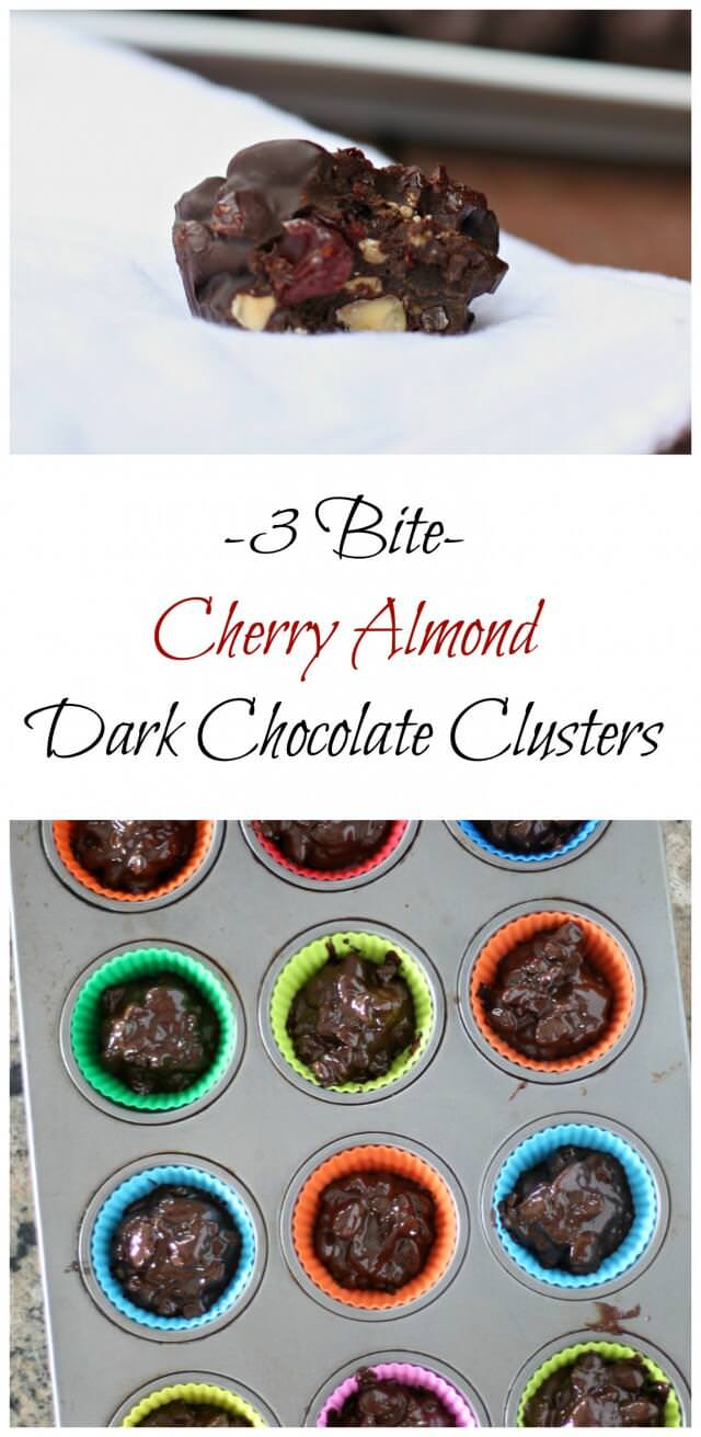 cherry almond dark chocolate bites- delicious break