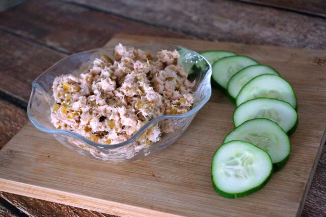simple tuna fish salad- less than 5 minutes