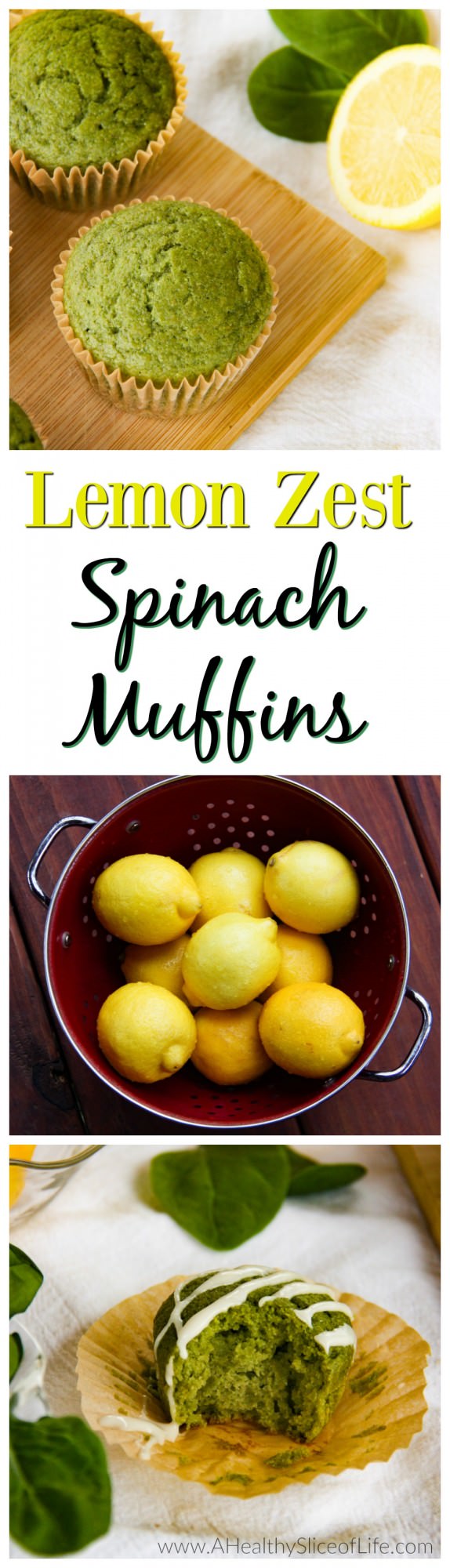 lemon zest spinach muffins
