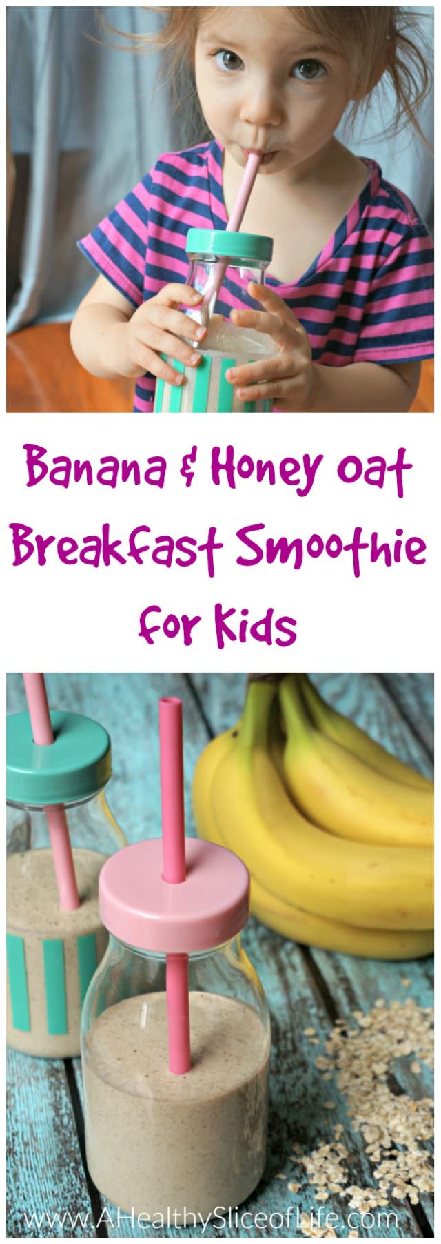 Kid-Friendly Banana and Honey Oatmeal Smoothie (for Busy Moms!)