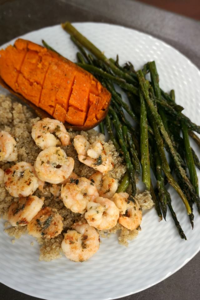 shrimp and quinoa