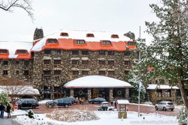 Omni Grove Park Inn in snow