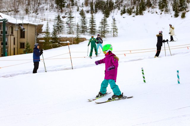 deer valley family ski trip ski school