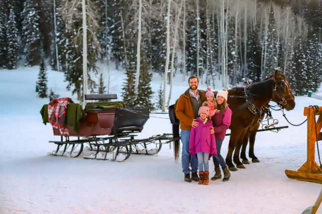 deer valley fireside dining experience sleigh ride