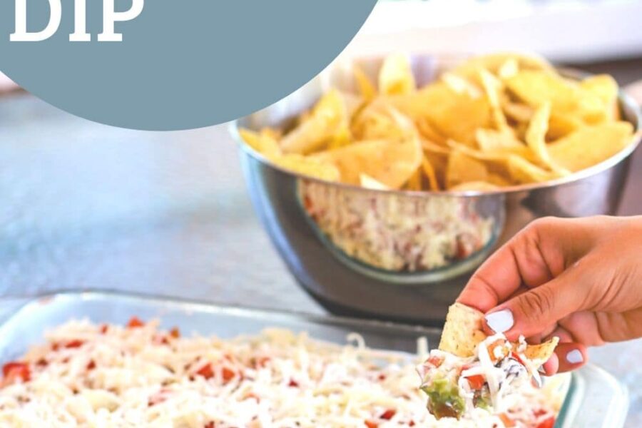 the best layered Mexican dip recipe- a healthy slice of life