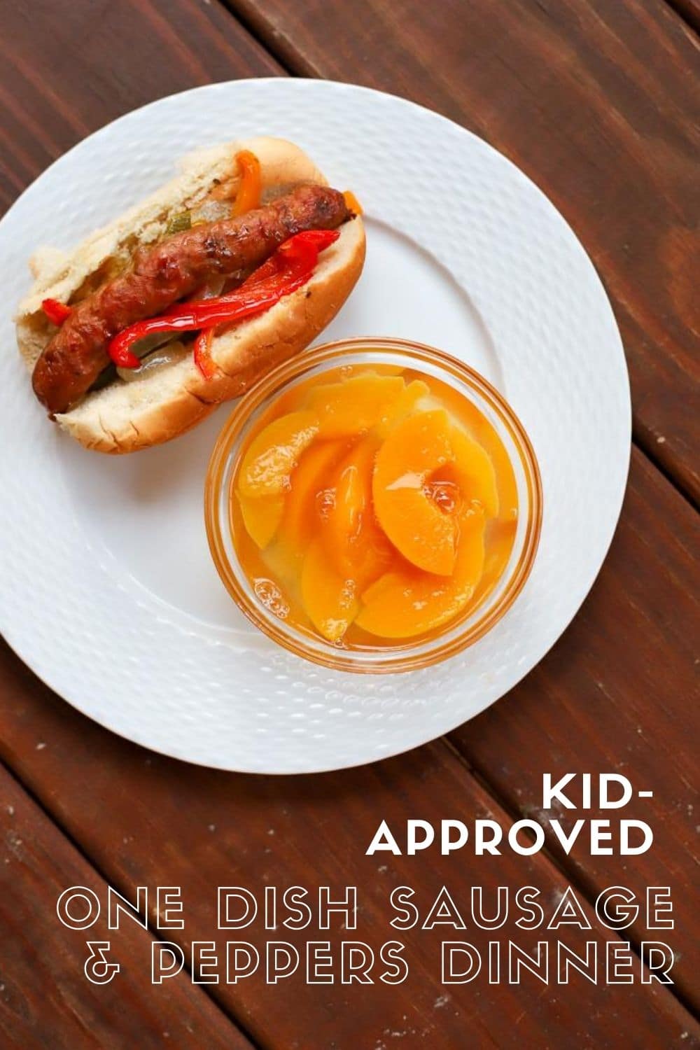 kid friendly weeknight dinner peppers and sausages